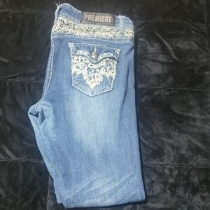 Premier Women's Jeans with Lace Accents